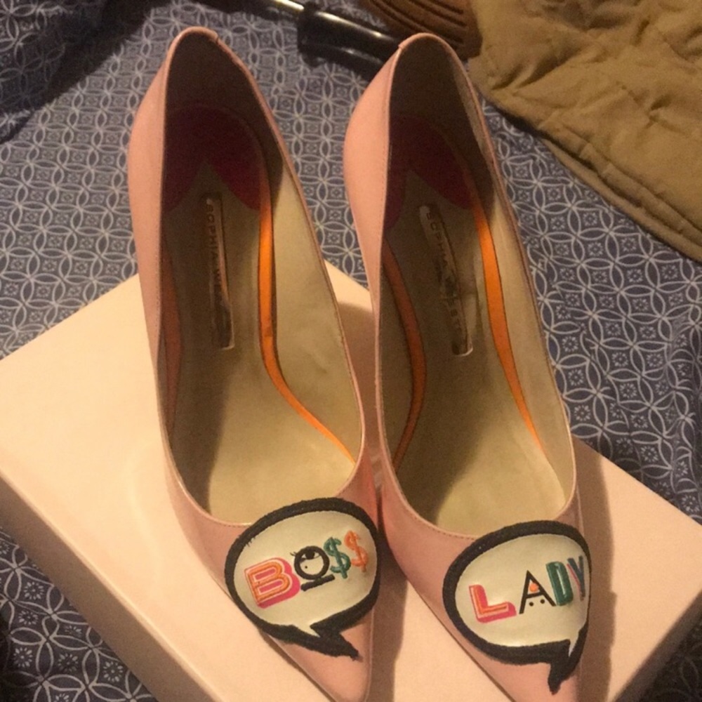 Sophie Webster pink heels